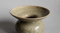 宋代 越窑 刻花渣斗