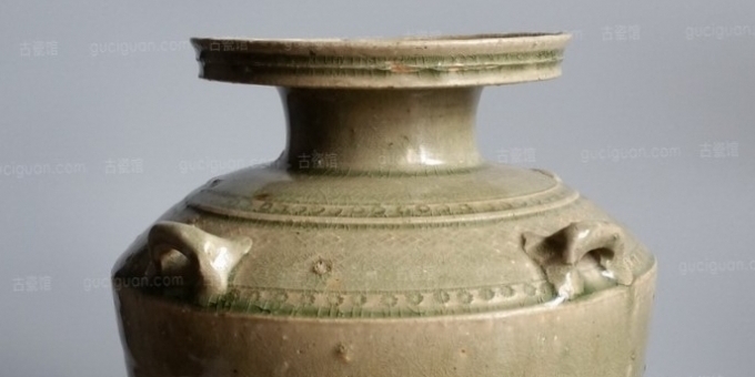 西晋越窑青瓷罂 盘口壶 酒壶 NO.769 一级