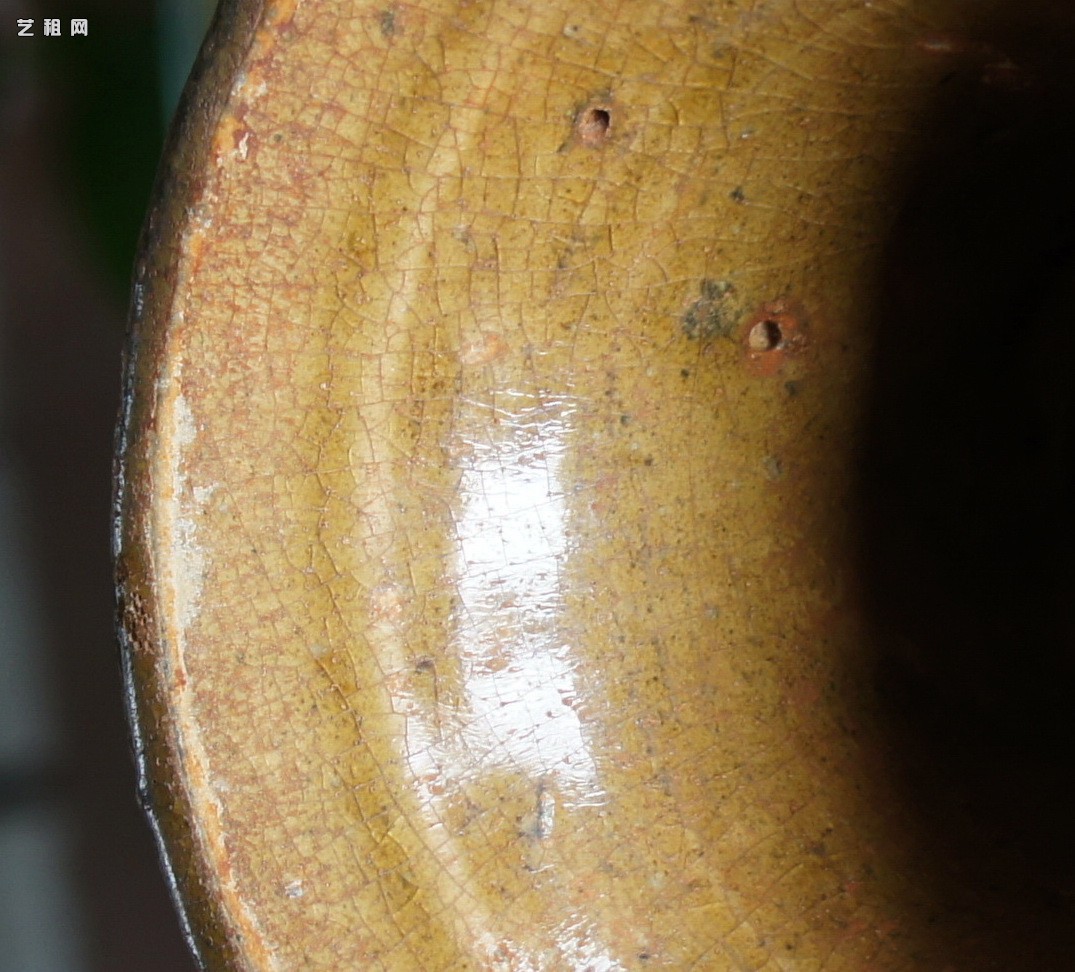 汉代青瓷微距照片 显微照片 高清图片 古陶瓷鉴定 古陶瓷收藏 俨唐古瓷馆 古陶瓷博物馆 四川博物馆 成都博物 ...