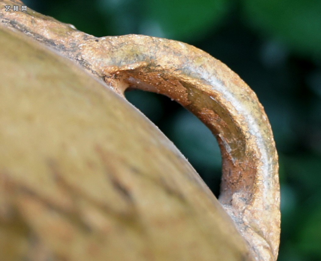 汉代青瓷微距照片 显微照片 高清图片 古陶瓷鉴定 古陶瓷收藏 俨唐古瓷馆 古陶瓷博物馆 四川博物馆 成都博物 ...