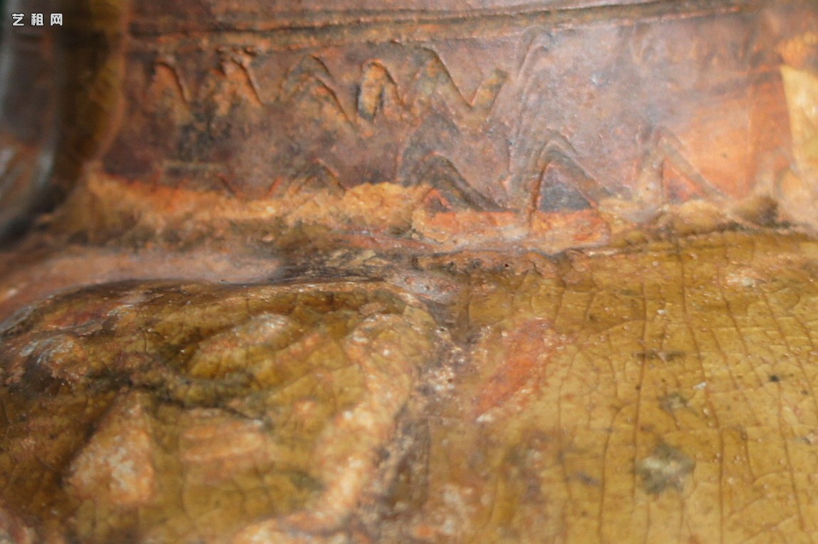 汉代青瓷微距照片 显微照片 高清图片 古陶瓷鉴定 古陶瓷收藏 俨唐古瓷馆 古陶瓷博物馆 四川博物馆 成都博物 ...