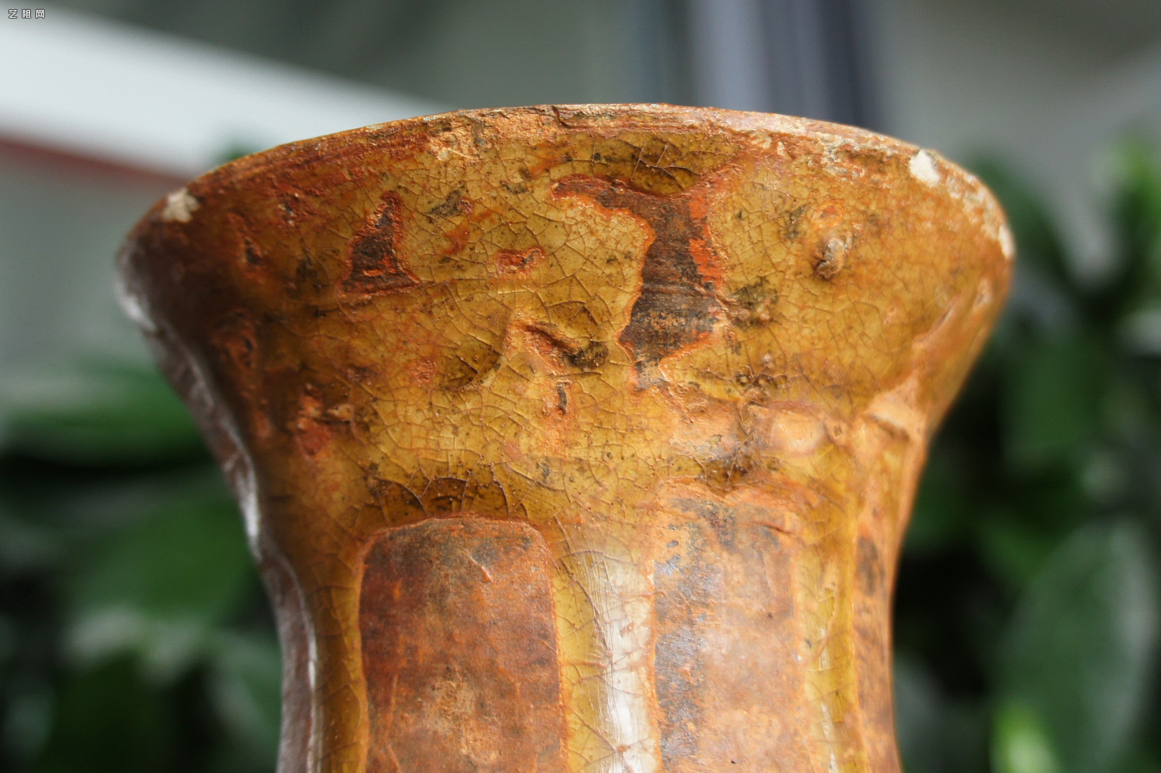 汉代青瓷微距照片 显微照片 高清图片 古陶瓷鉴定 古陶瓷收藏 俨唐古瓷馆 古陶瓷博物馆 四川博物馆 成都博物 ...