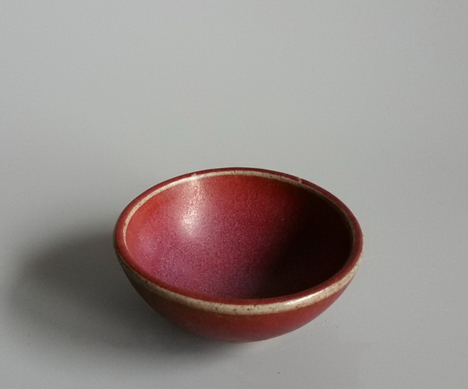 明代玫瑰红钧釉小杯