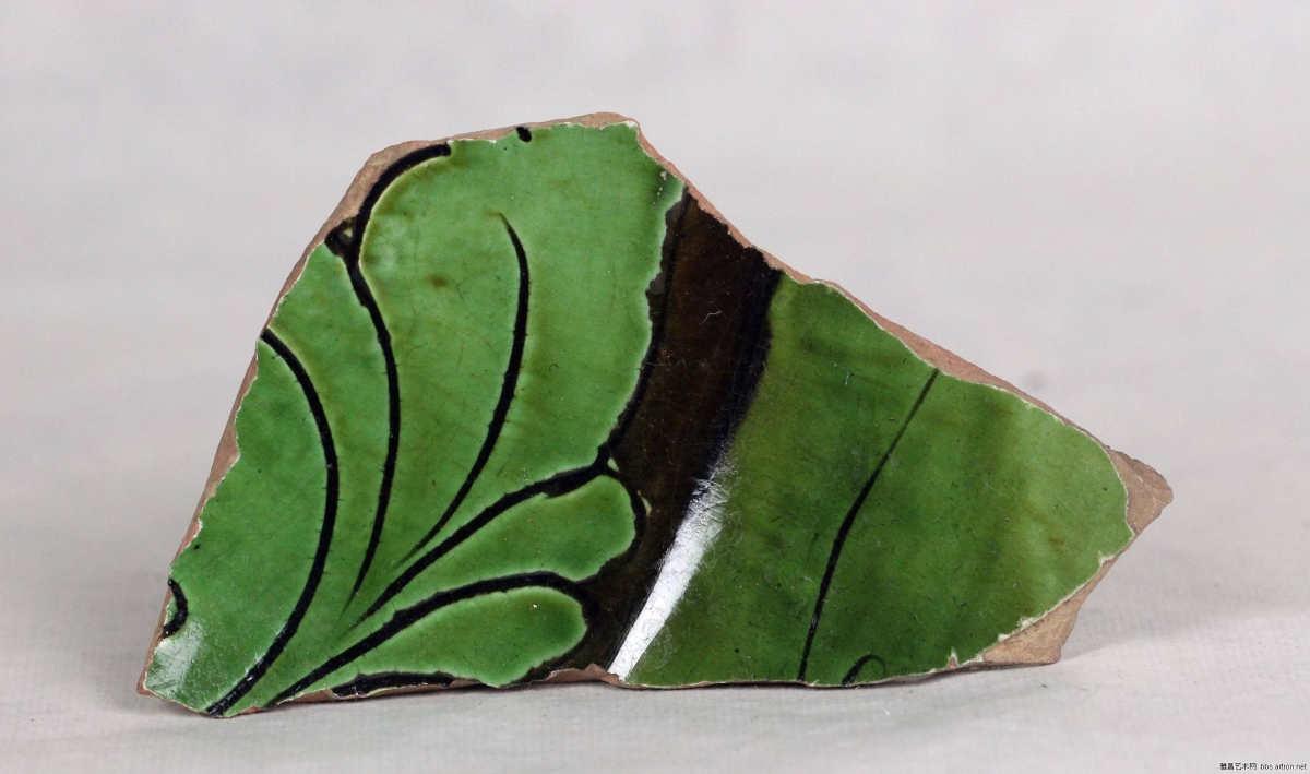 当阳峪窑 古陶瓷标本 绿釉 剔花 划花 刻花 雕花 古瓷标本