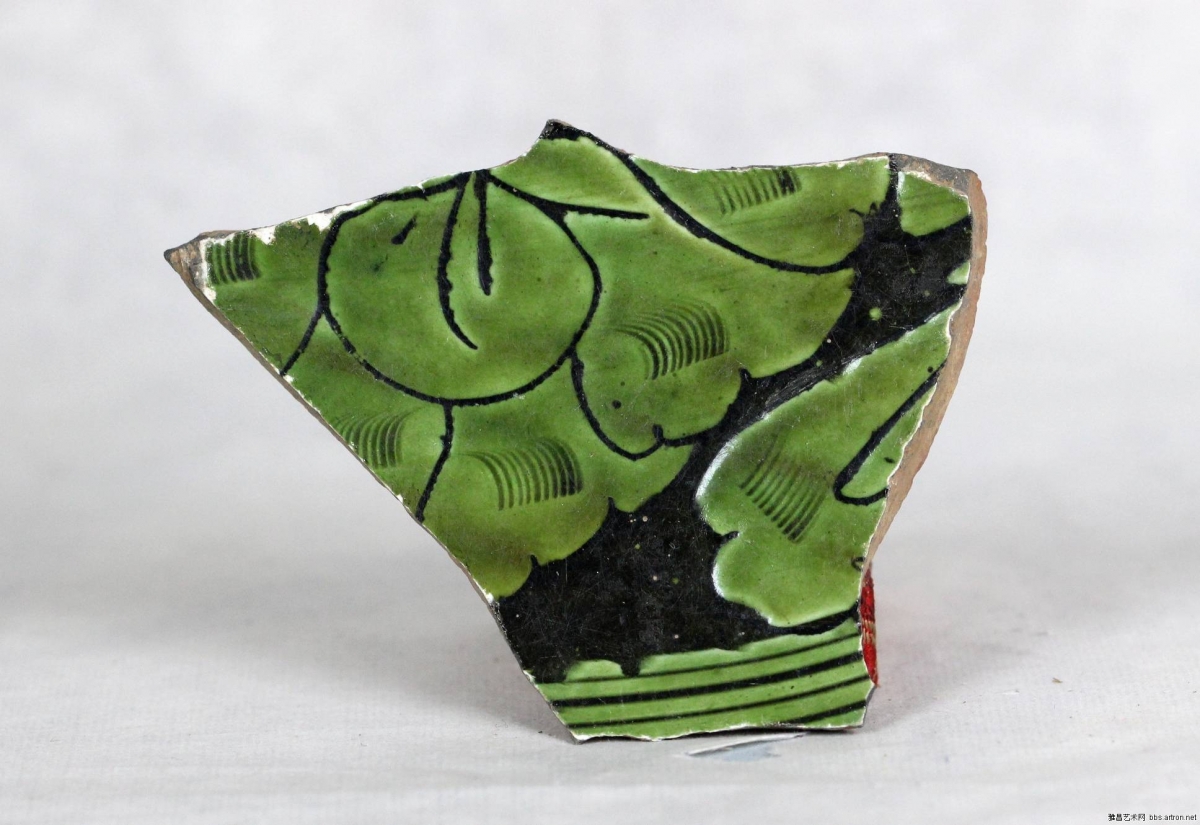 当阳峪窑 古陶瓷标本 绿釉 剔花 划花 刻花 雕花 古瓷标本