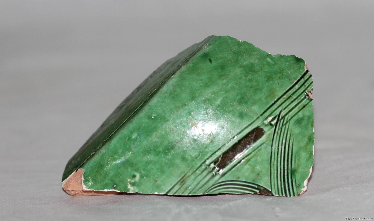 当阳峪窑 古陶瓷标本 绿釉 剔花 划花 刻花 雕花 古瓷标本 古陶瓷鉴定