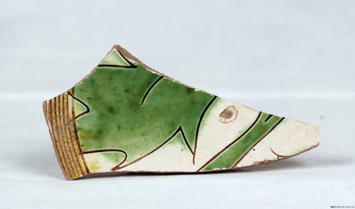 当阳峪窑 古陶瓷标本 绿釉 剔花 划花 刻花 雕花 古瓷标本 古陶瓷鉴定