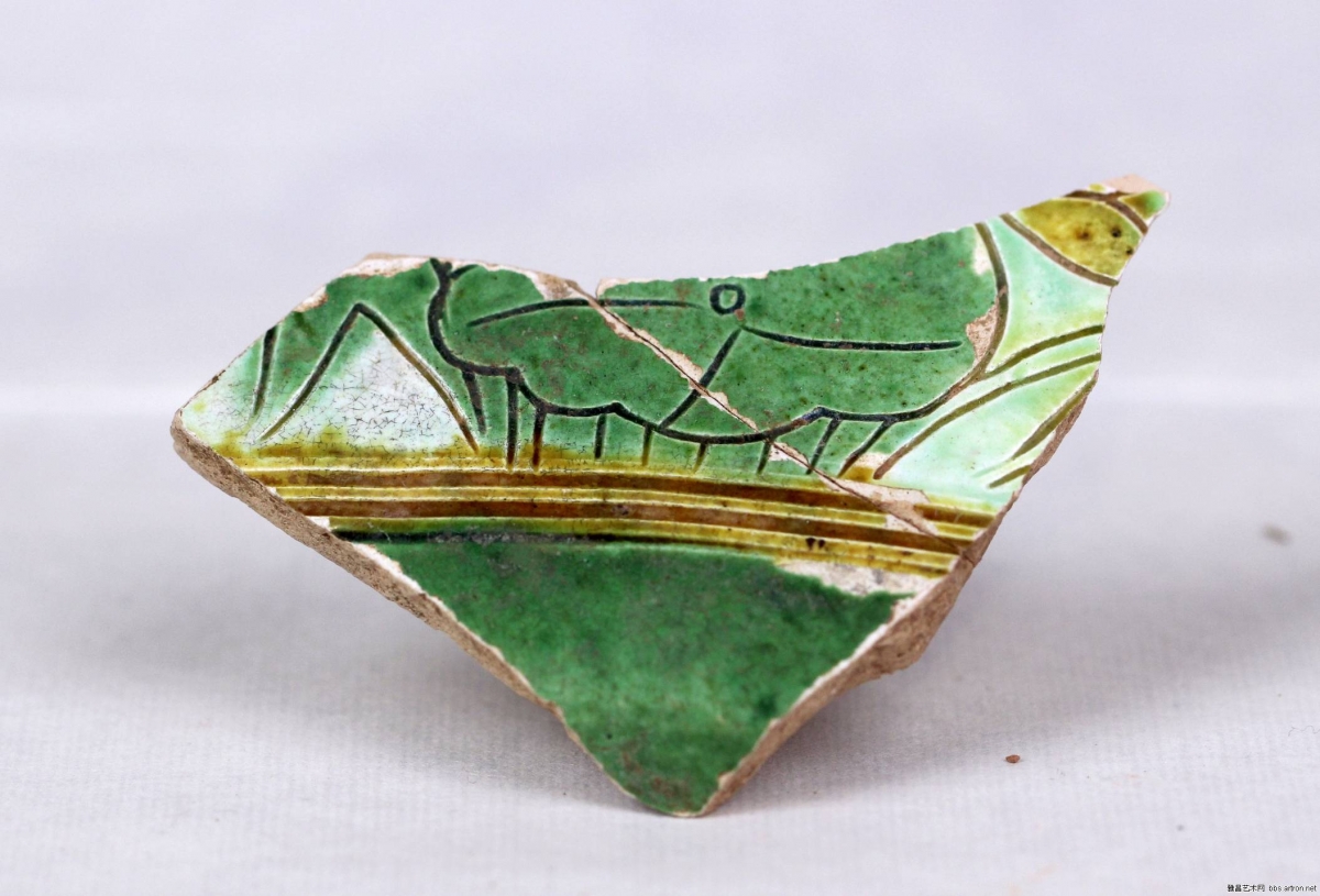 当阳峪窑 古陶瓷标本 绿釉 剔花 划花 刻花 雕花 古瓷标本 古陶瓷鉴定