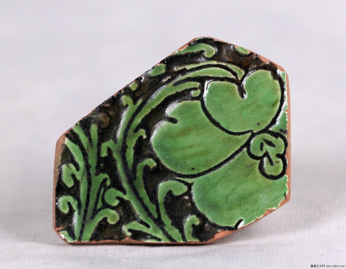 当阳峪窑 古陶瓷标本 绿釉 剔花 划花 刻花 雕花 古瓷标本 古陶瓷鉴定