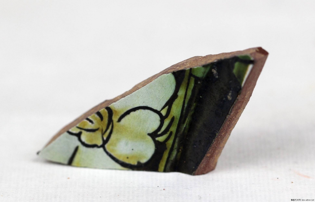 当阳峪窑 古陶瓷标本 绿釉 剔花 划花 刻花 雕花 古瓷标本 古陶瓷鉴定