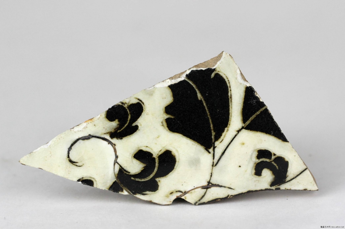 当阳峪窑 古陶瓷标本 白底黑花 黑底白花 剔花 划花 刻花 雕花 古瓷标本 古陶瓷鉴定