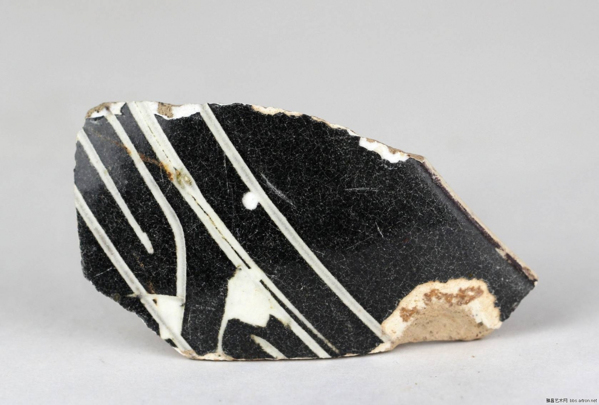 当阳峪窑 古陶瓷标本 白底黑花 黑底白花 剔花 划花 刻花 雕花 古瓷标本 古陶瓷鉴定