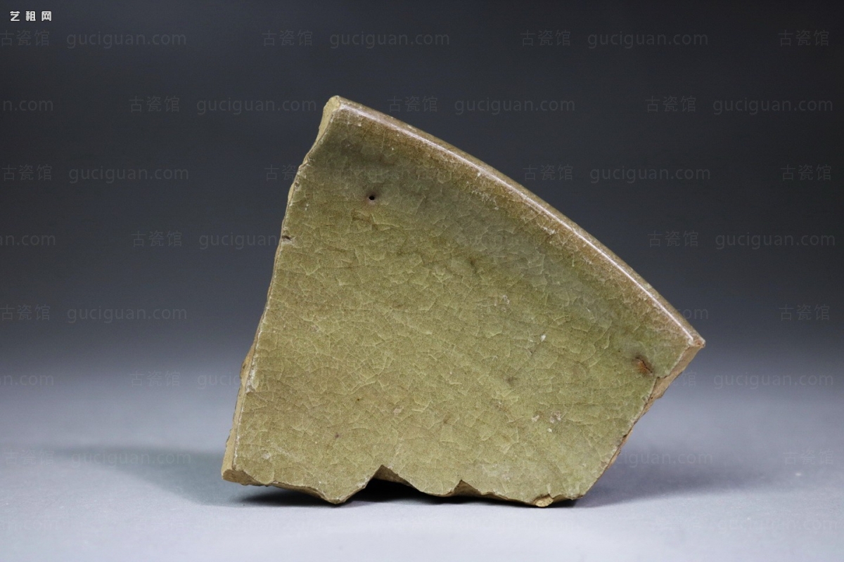 宋代 官窑 汝窑 黄釉 冰裂纹  古瓷片 古瓷标本 古陶瓷 鉴定 收藏 评估 拍卖 交易