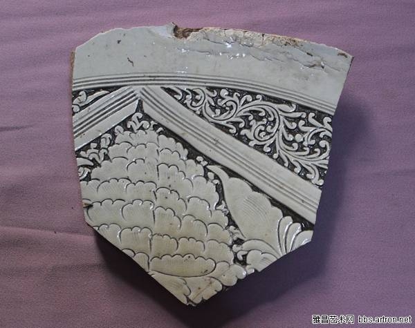 当阳峪窑 古陶瓷标本 白底黑花 黑底白花 剔花 划花 刻花 雕花 古瓷标本 古陶瓷鉴定2