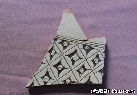 当阳峪窑 古陶瓷标本 白底黑花 黑底白花 剔花 划花 刻花 雕花 古瓷标本 古陶瓷鉴定2