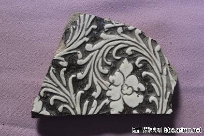 当阳峪窑 古陶瓷标本 白底黑花 黑底白花 剔花 划花 刻花 雕花 古瓷标本 古陶瓷鉴定2