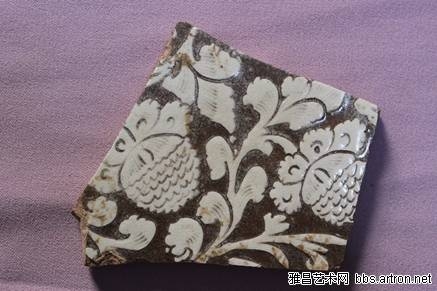 当阳峪窑 古陶瓷标本 白底黑花 黑底白花 剔花 划花 刻花 雕花 古瓷标本 古陶瓷鉴定2