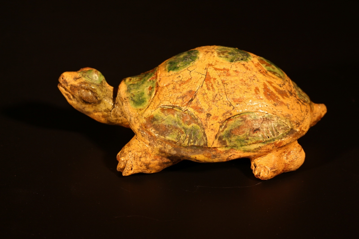 宋代 邛窑 三彩 神龟 乌龟宋代 邛窑 三彩 神龟 乌龟