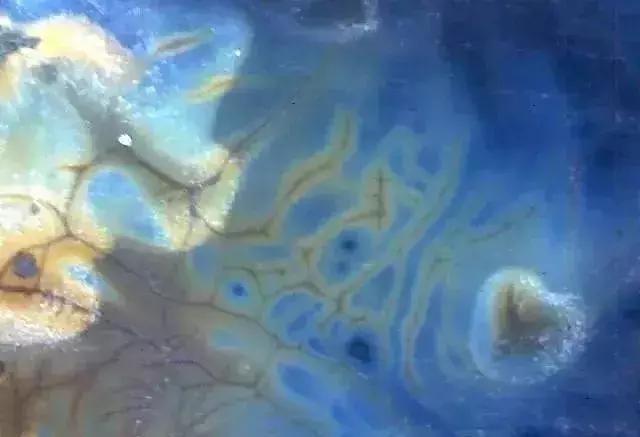 显微镜 观察 古陶瓷 釉面 表面 老化 痕迹 现象