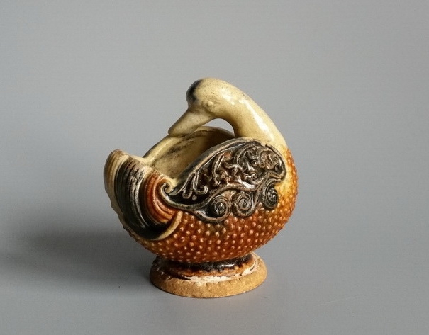 唐三彩 鸳鸯水盂 鸳鸯杯 鸳鸯尊