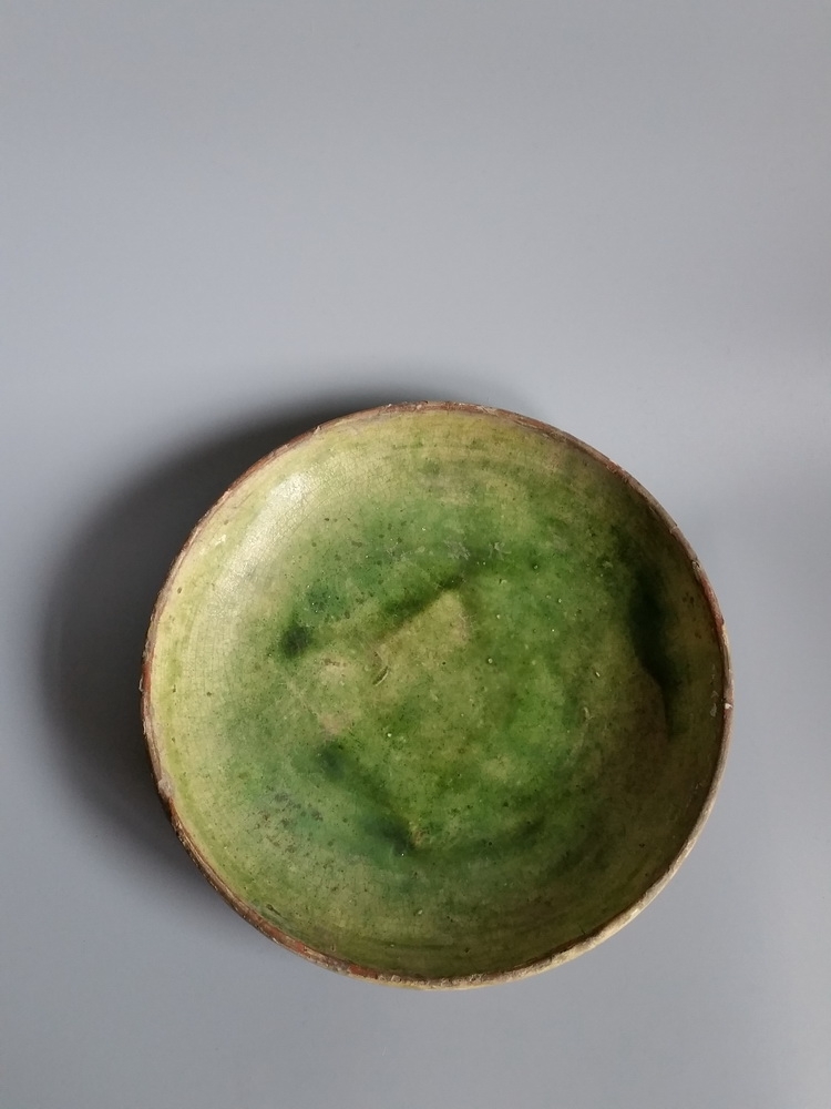 唐代绿釉盘