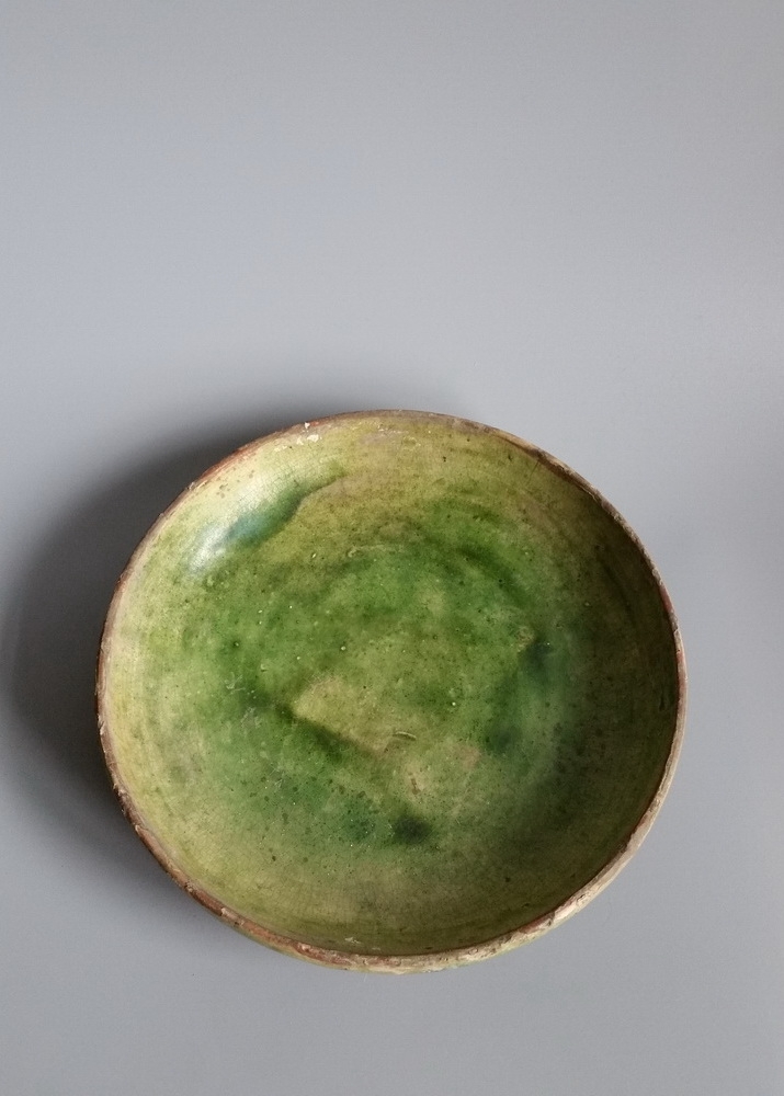 唐代绿釉盘