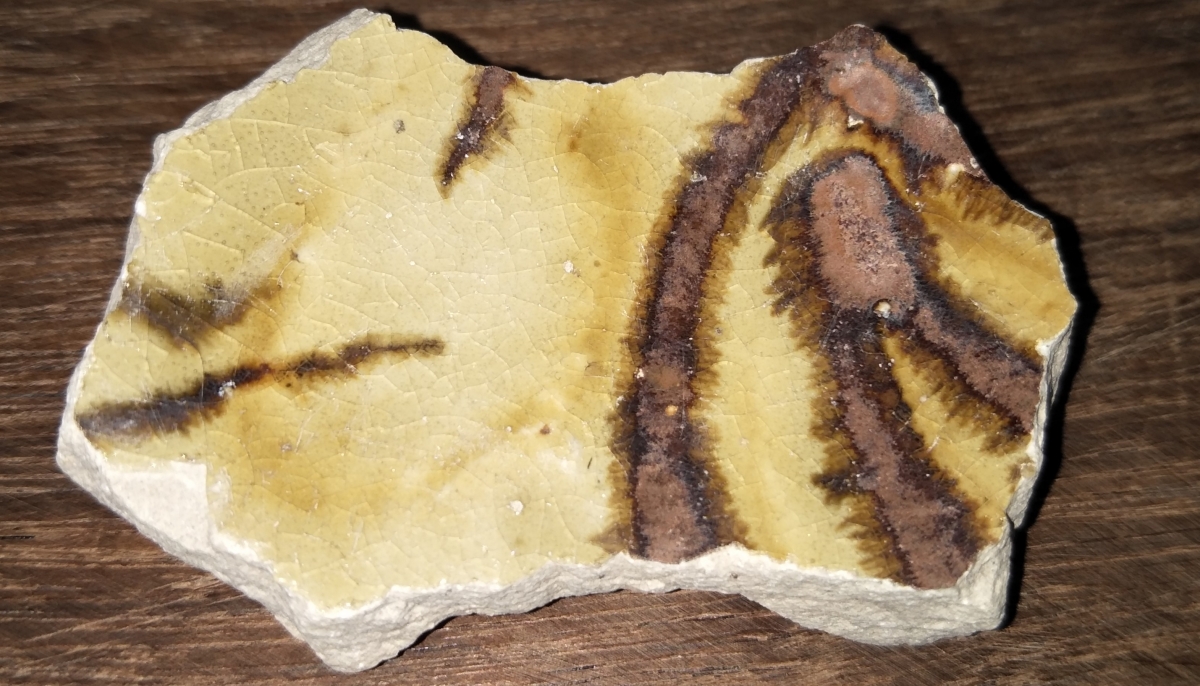 唐代 长沙窑 铁锈花 显微