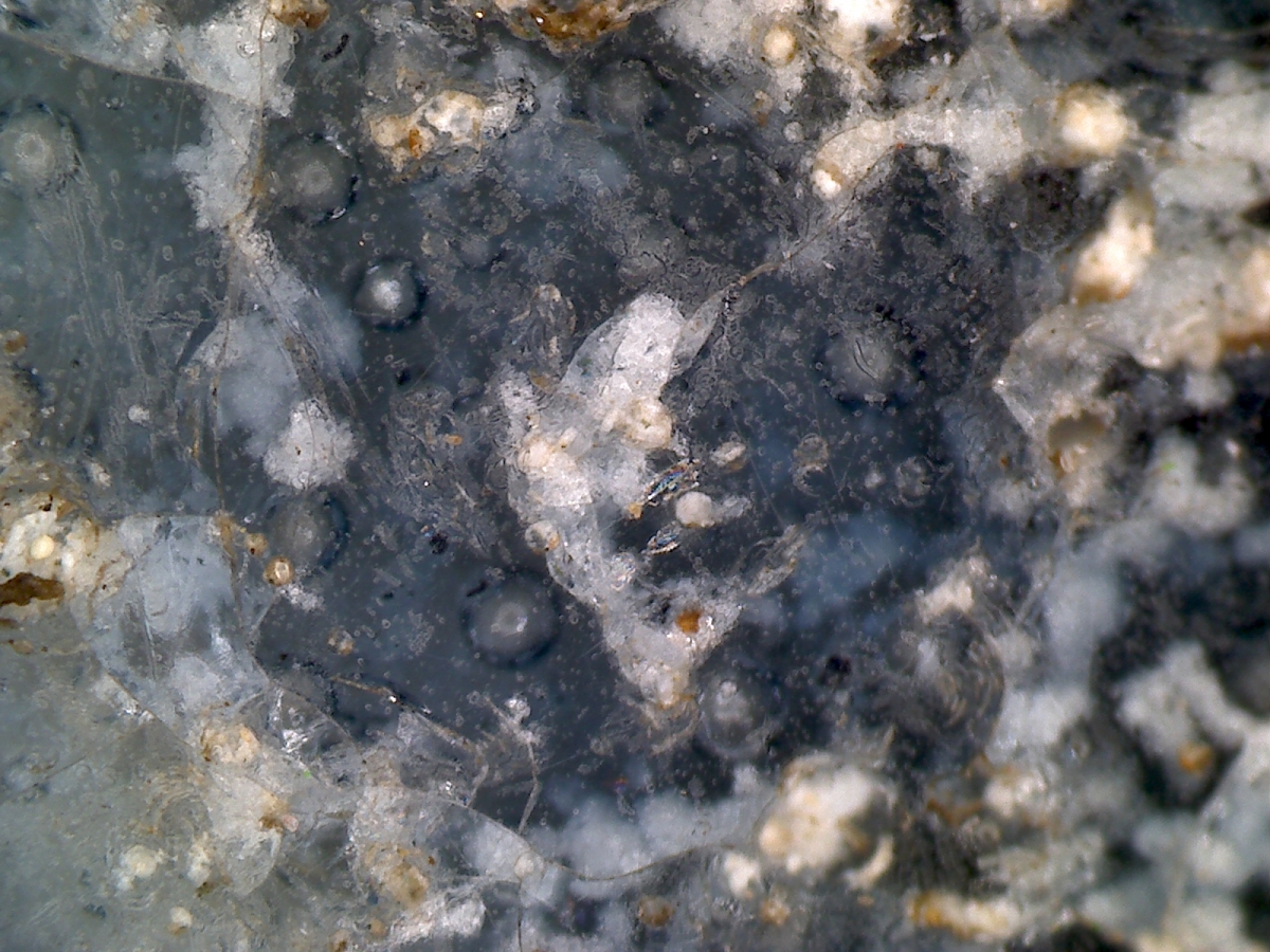  明代青花盖盒 显微图片 俨唐古瓷馆 四川古陶瓷鉴定 古陶瓷收藏 文物鉴定 古玩收藏