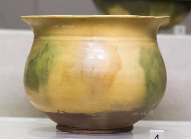 邛三彩盂  晚唐-五代 -成都博物馆