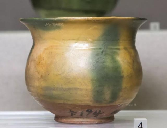 邛三彩盂  晚唐-五代 -成都博物馆