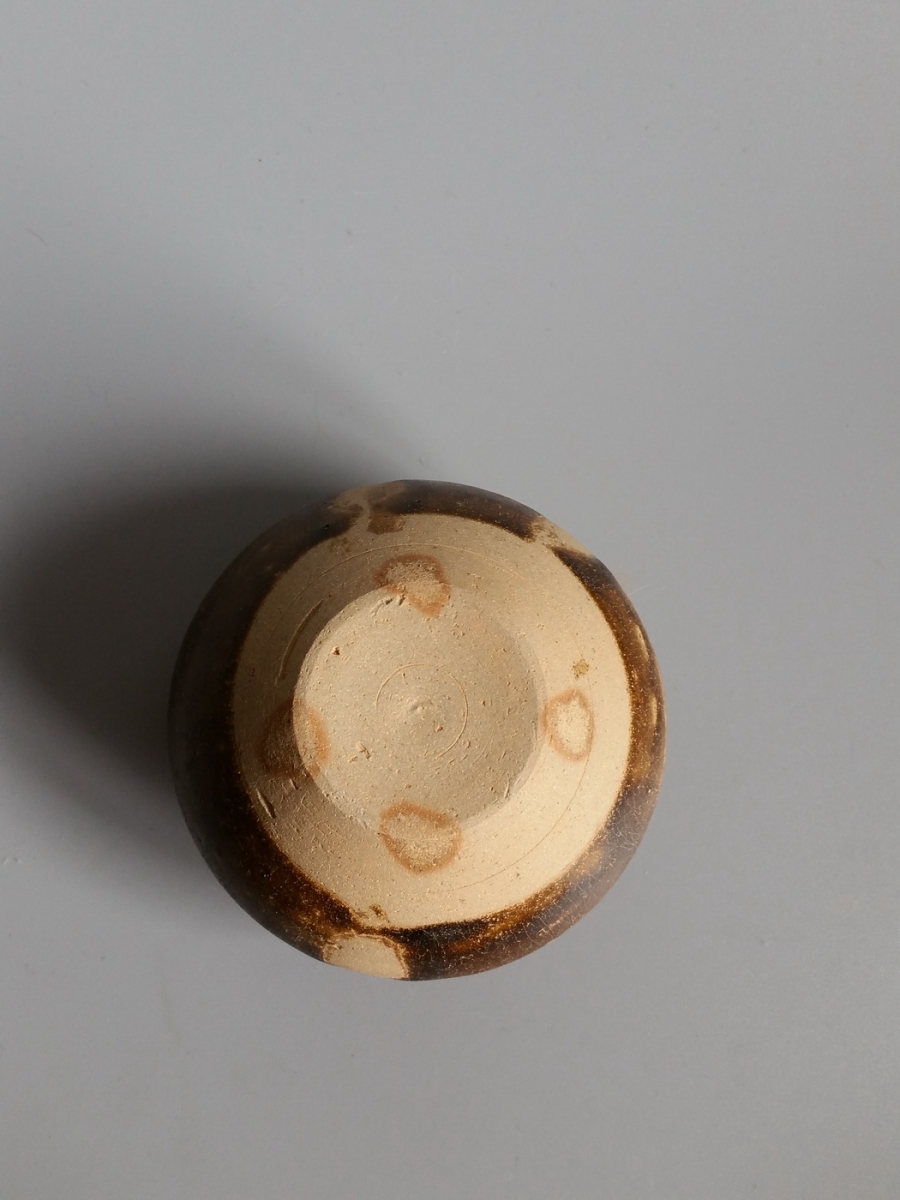 宋代 酱釉 茶入 茶叶罐 