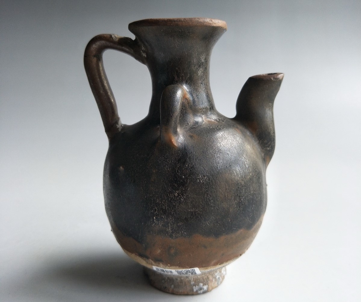 宋代 西坝窑 窑变 执壶 