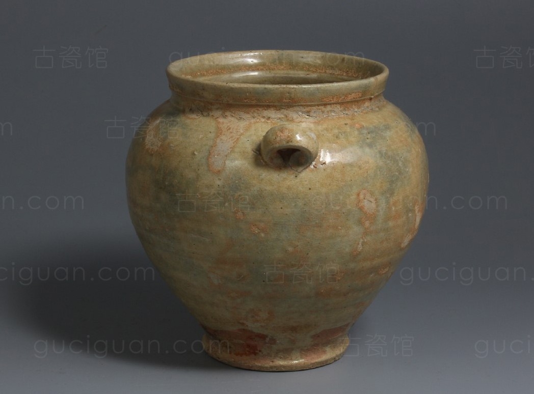 唐代 青釉 双系罐 NO.7362