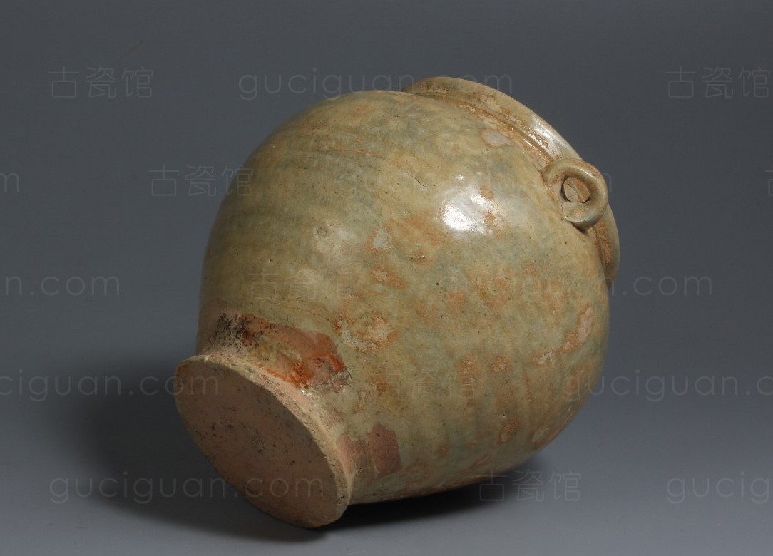 唐代 青釉 双系罐 NO.7362