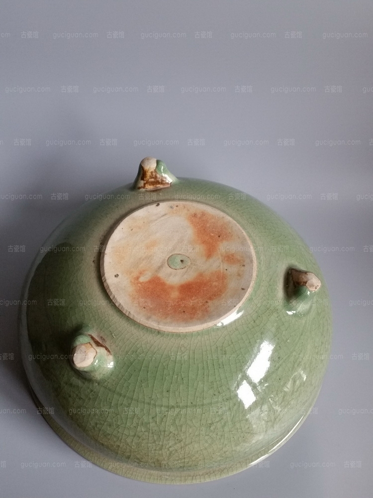 晚清 民国 龙泉窑 三足炉 艺租网 俨唐古瓷馆 四川文物鉴定 成都文物鉴定 四川古陶瓷博物馆 成都古陶瓷博物  ...