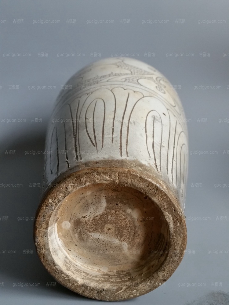  磁州窑 珍珠地 刻花 花卉 梅瓶 俨唐古瓷馆 四川文物鉴定 成都文物鉴定 四川古陶瓷博物馆 成都古陶瓷博物馆 ...