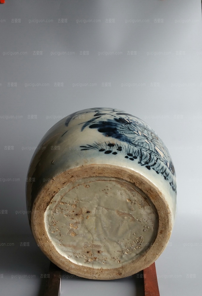 民国  荷塘 画缸 NO.7392 艺租网 俨唐古瓷馆 四川古陶瓷博物馆 四川博物馆 四川古陶瓷鉴定 四川古陶瓷收藏  ...