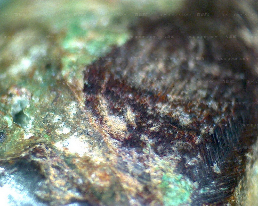 古滇王国 古滇国 鸬鹚 鱼 青铜 配饰 显微照片 青铜器鉴定 四川文物鉴定 成都文物鉴定 俨唐古瓷馆 艺租网 四 ...