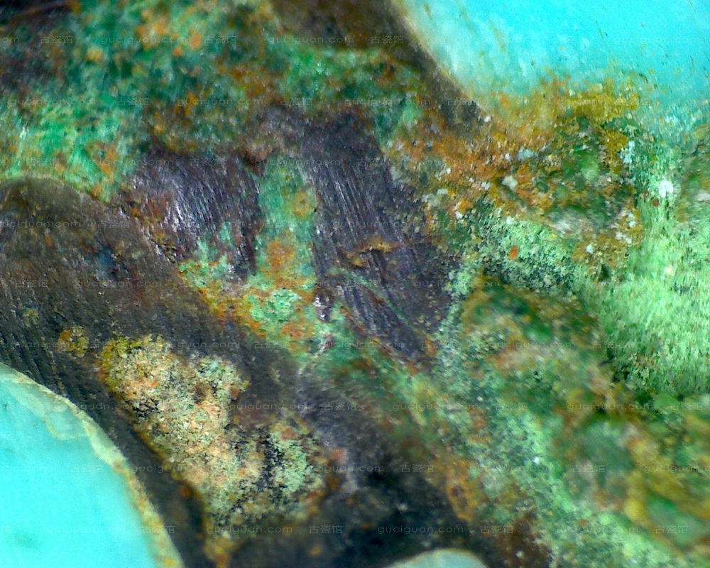 古滇王国 古滇国 鸬鹚 鱼 青铜 配饰 显微照片 青铜器鉴定 四川文物鉴定 成都文物鉴定 俨唐古瓷馆 艺租网 四 ...