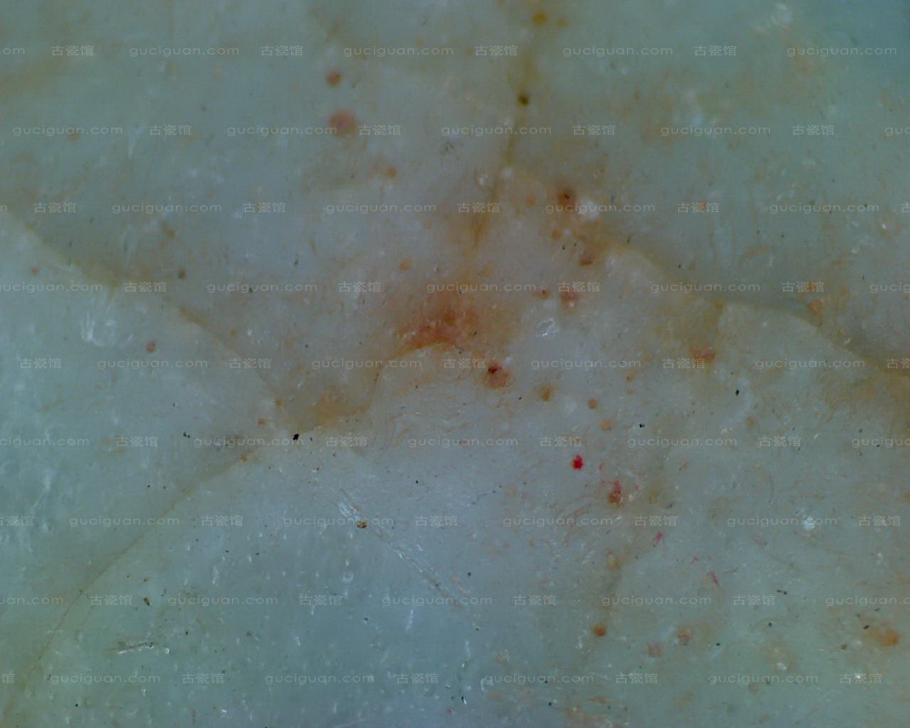 宋代影青鱼纹碗显微照片