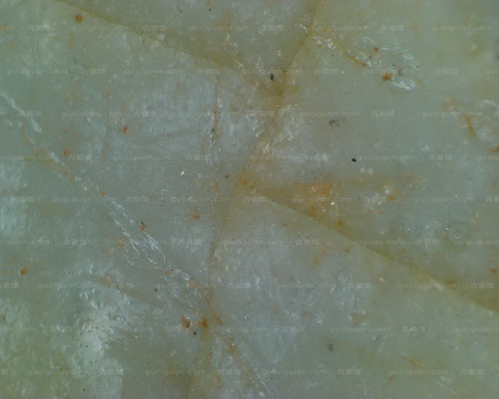 宋代影青鱼纹碗显微照片