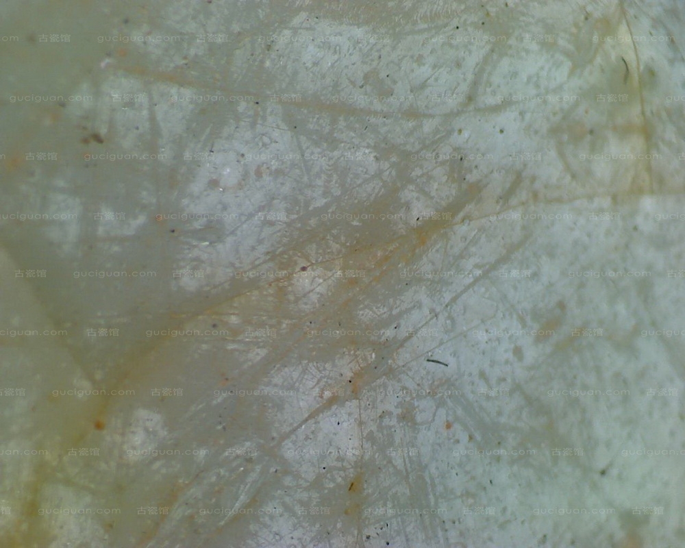 宋代影青鱼纹碗显微照片