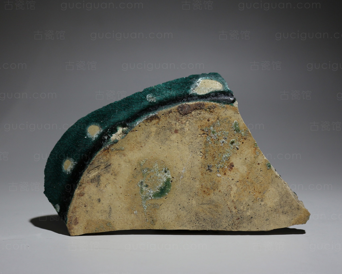 宋金元 绿釉 六角星 网结 纹盘    艺租网 俨唐古瓷馆 古陶瓷标本 古瓷标本 古瓷片 四川古陶瓷博物馆 四川古 ...