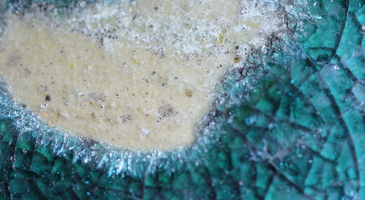 宋金元 绿釉 六角星 网结 纹盘           艺租网 俨唐古瓷馆 古陶瓷标本 古瓷标本 古瓷片 四川古陶瓷博物馆 ...