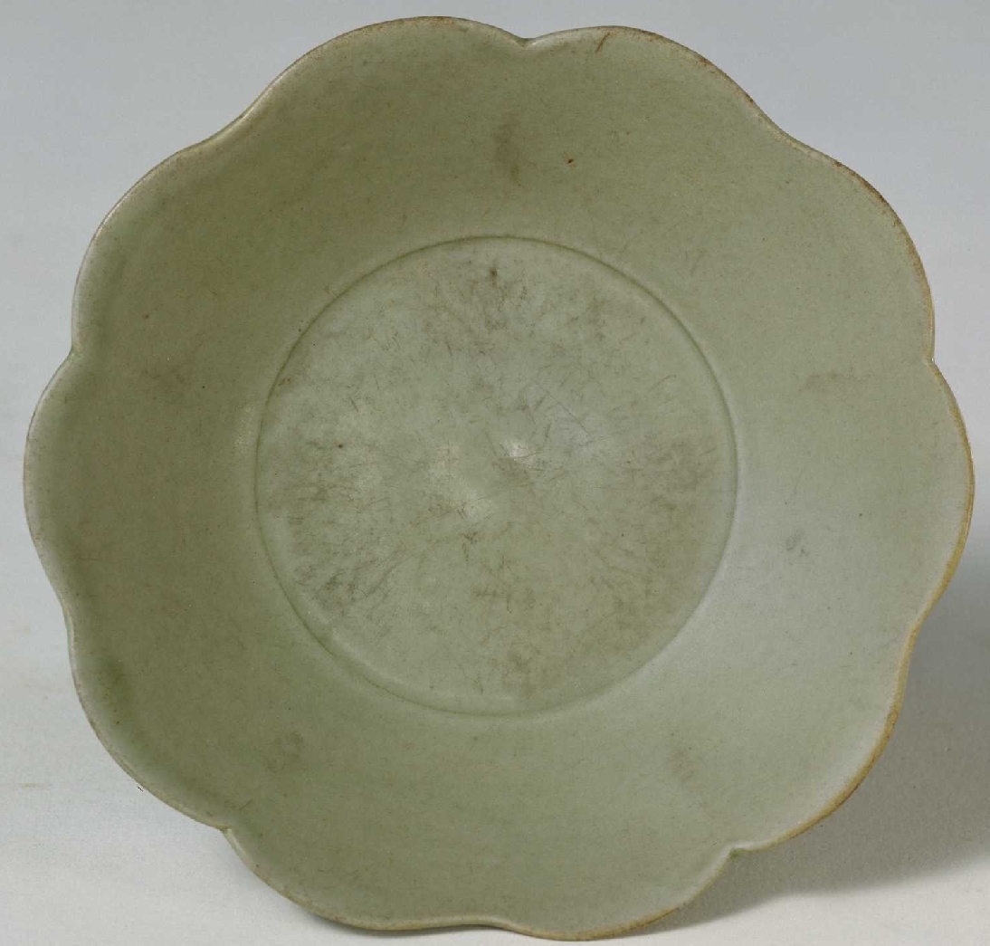 唐代 越窑青釉花瓣口碗 故宫 博物院藏  俨唐古瓷馆 古陶瓷标本馆 古陶瓷博物馆 四川博物馆 成都博物馆 四川 ...