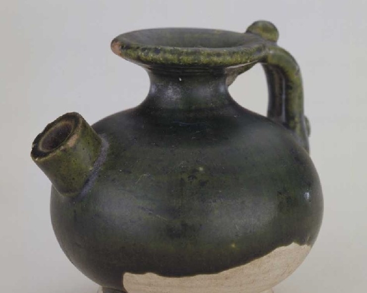 唐代, 巩义窑, 绿釉, 小壶, 故宫博物院藏