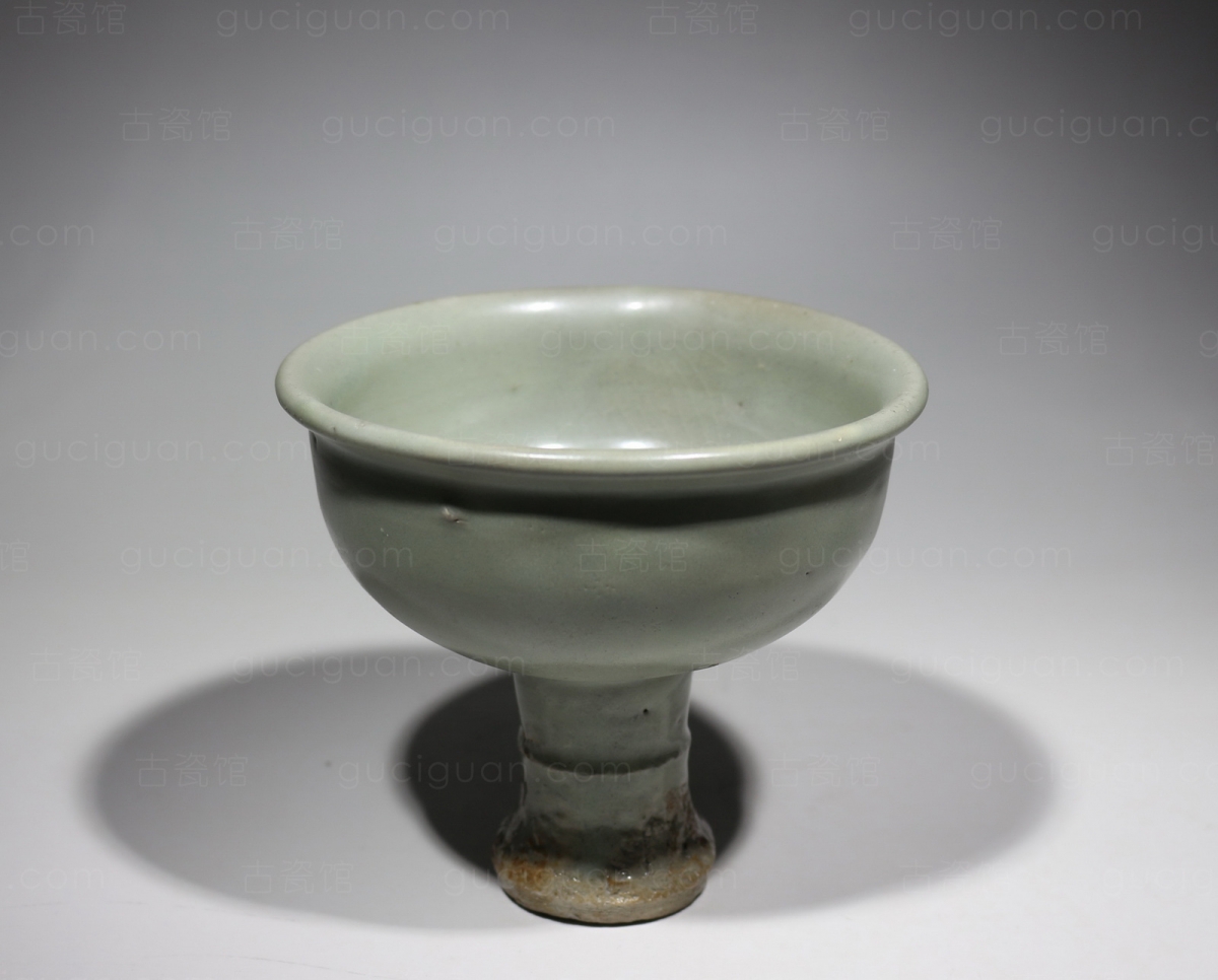 元代 龙泉窑 高足盌 高足碗 高足杯 古陶瓷鉴定 古陶瓷收藏 俨唐古瓷馆 古陶瓷博物馆 四川博物馆 成都博物馆 ...