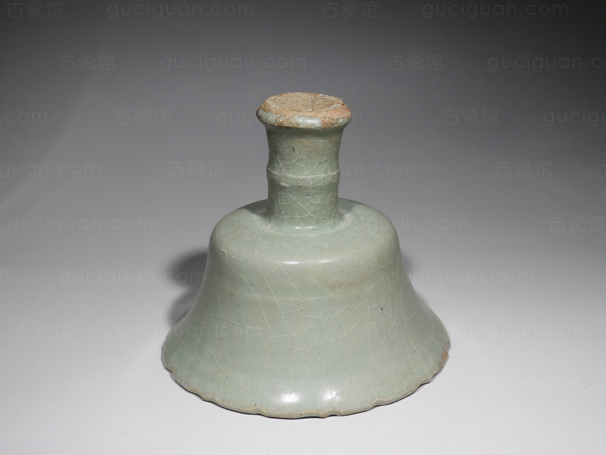 元代 明代 龙泉窑 竹节 刻花 高足碗 高足大碗 高足杯 古陶瓷鉴定 古陶瓷收藏 俨唐古瓷馆 古陶瓷博物馆 四川 ...