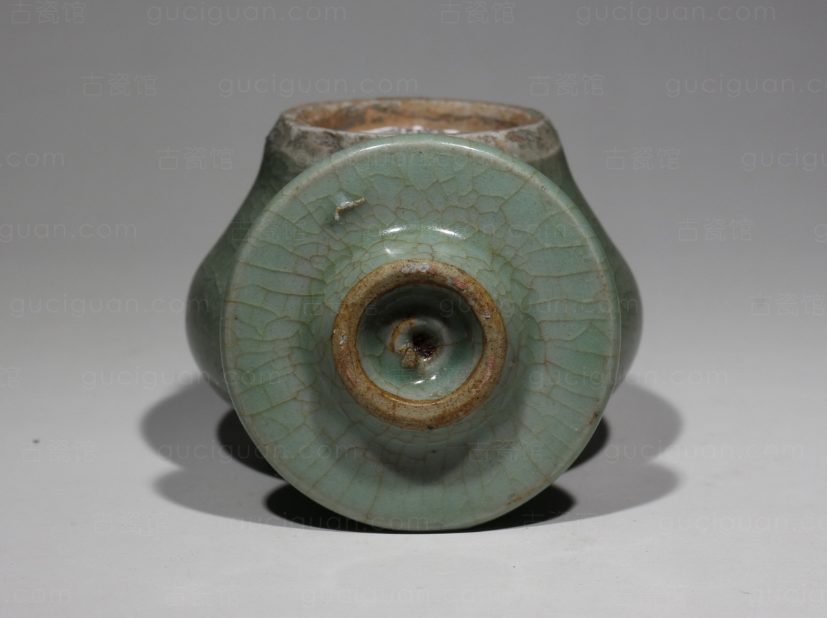 明代 龙泉窑 小 盖罐  古陶瓷鉴定 古陶瓷收藏 俨唐古瓷馆 古陶瓷博物馆 四川博物馆 成都博物馆 四川文物鉴 ...