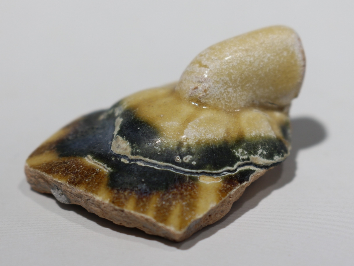 唐代 三彩 南瓜